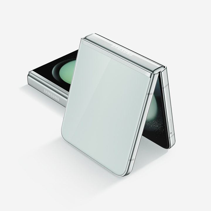 galaxy z flip5 highlights colors mint mo