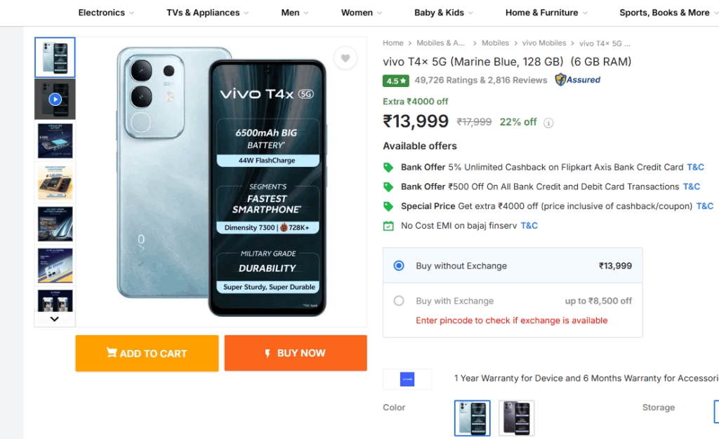 vivo t4x 5g