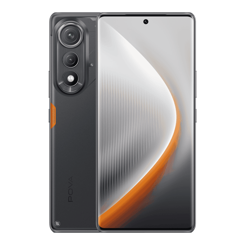 Tecno Pova Curve 5g geek black 8gb 128gb Front Back View