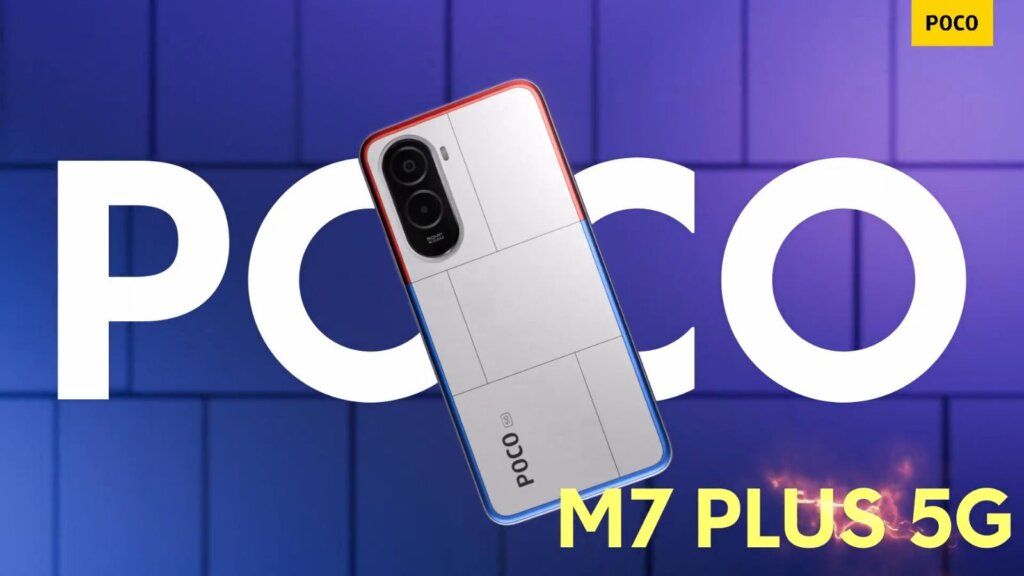 poco m7 plus 5g chrome silver back design