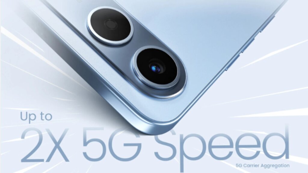 tecno spark go 5g camera module close up