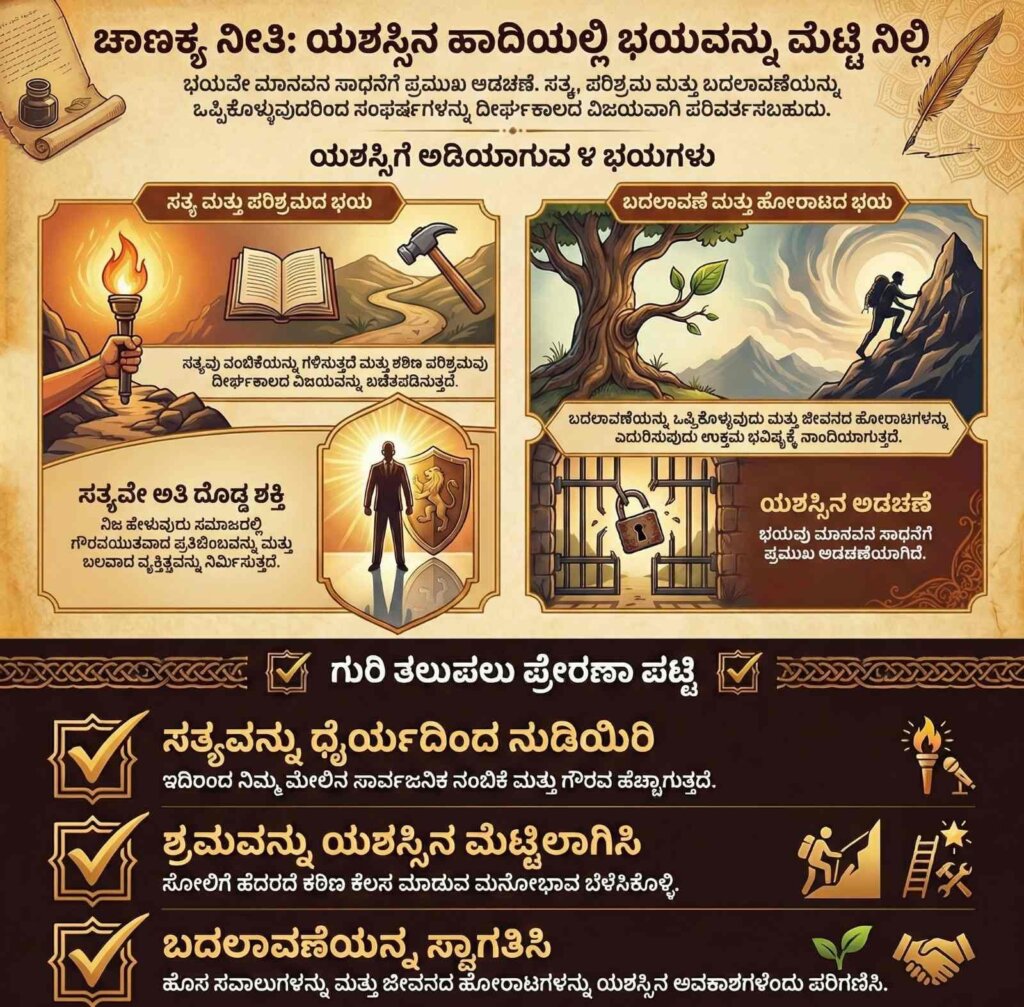 Chanakya neeti on fear is enemy to success