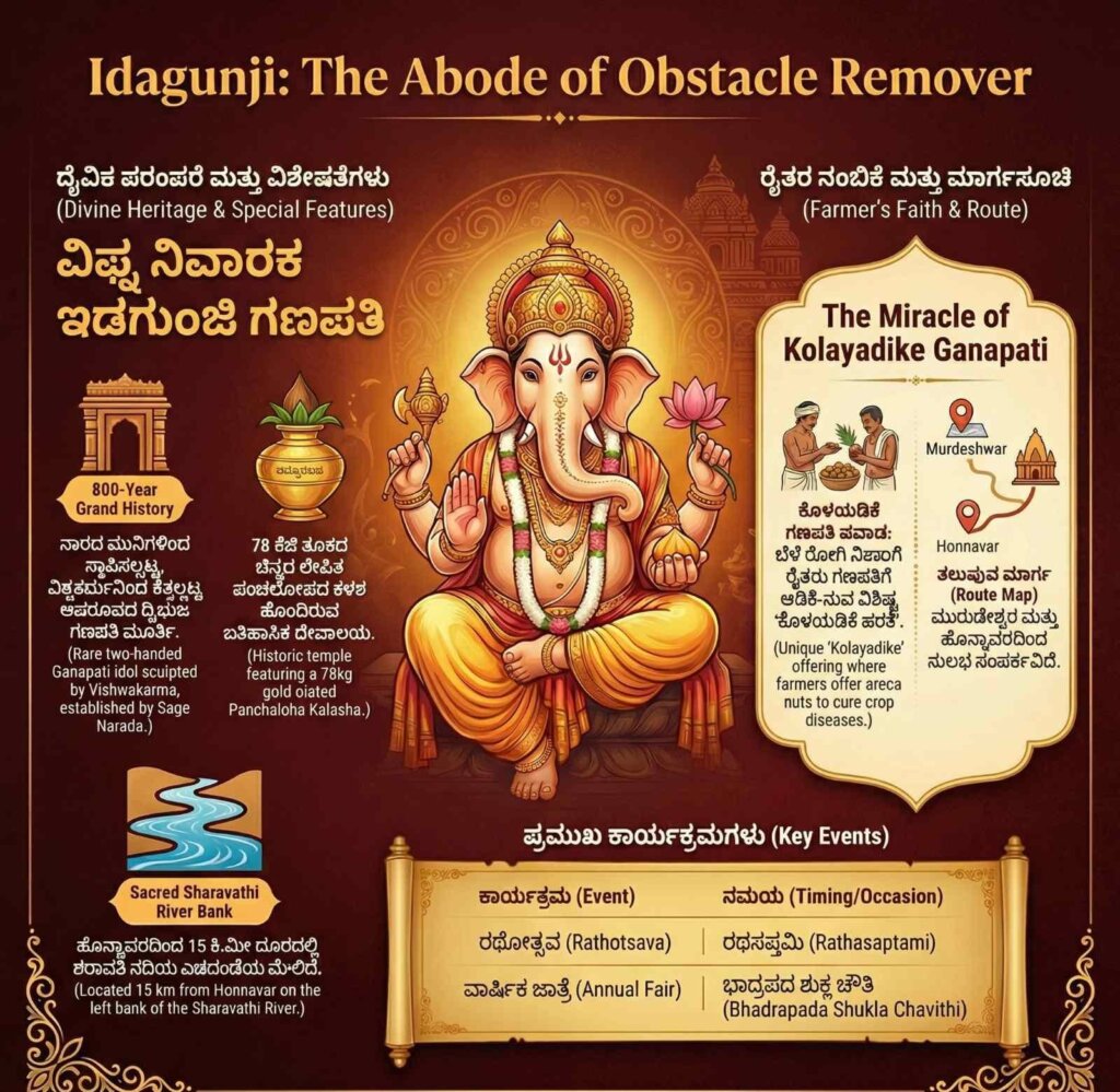 Idugunji ganapathi removes all the obstucles