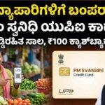 PM Swanidhi loan without interest credit card