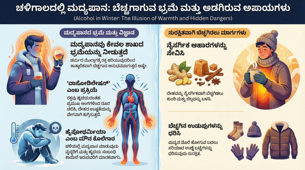 alcohol winter myth kannada