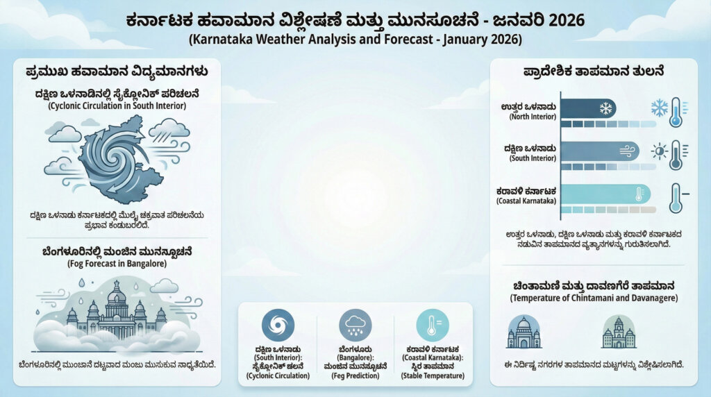 bangalore fog alert weather forecast karnataka cold wave 2026