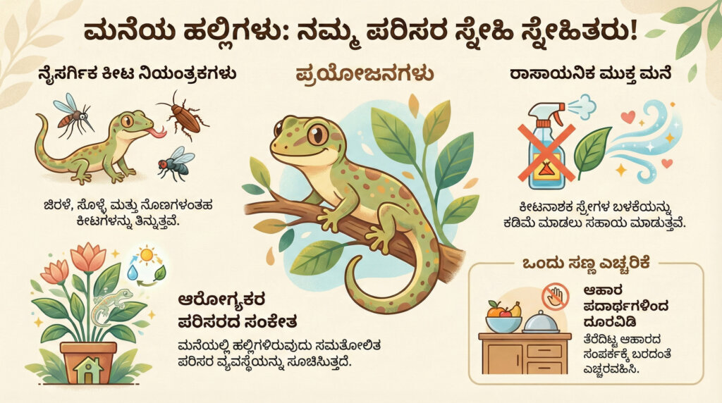 benefits of house lizards in home kannada