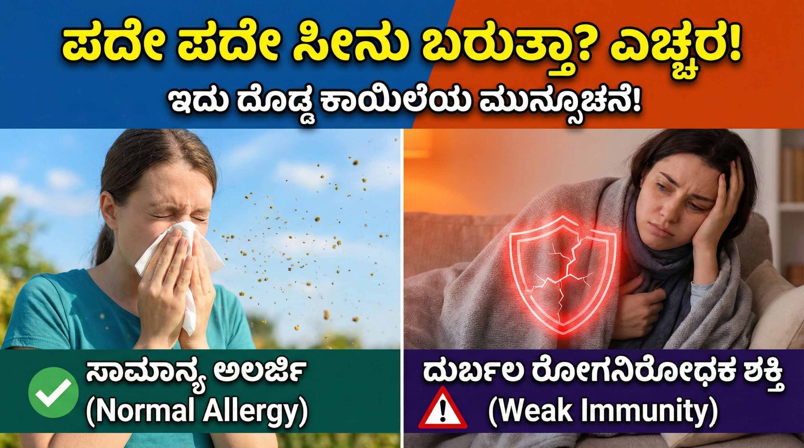 frequent sneezing causes weak immunity symptoms kannada scaled