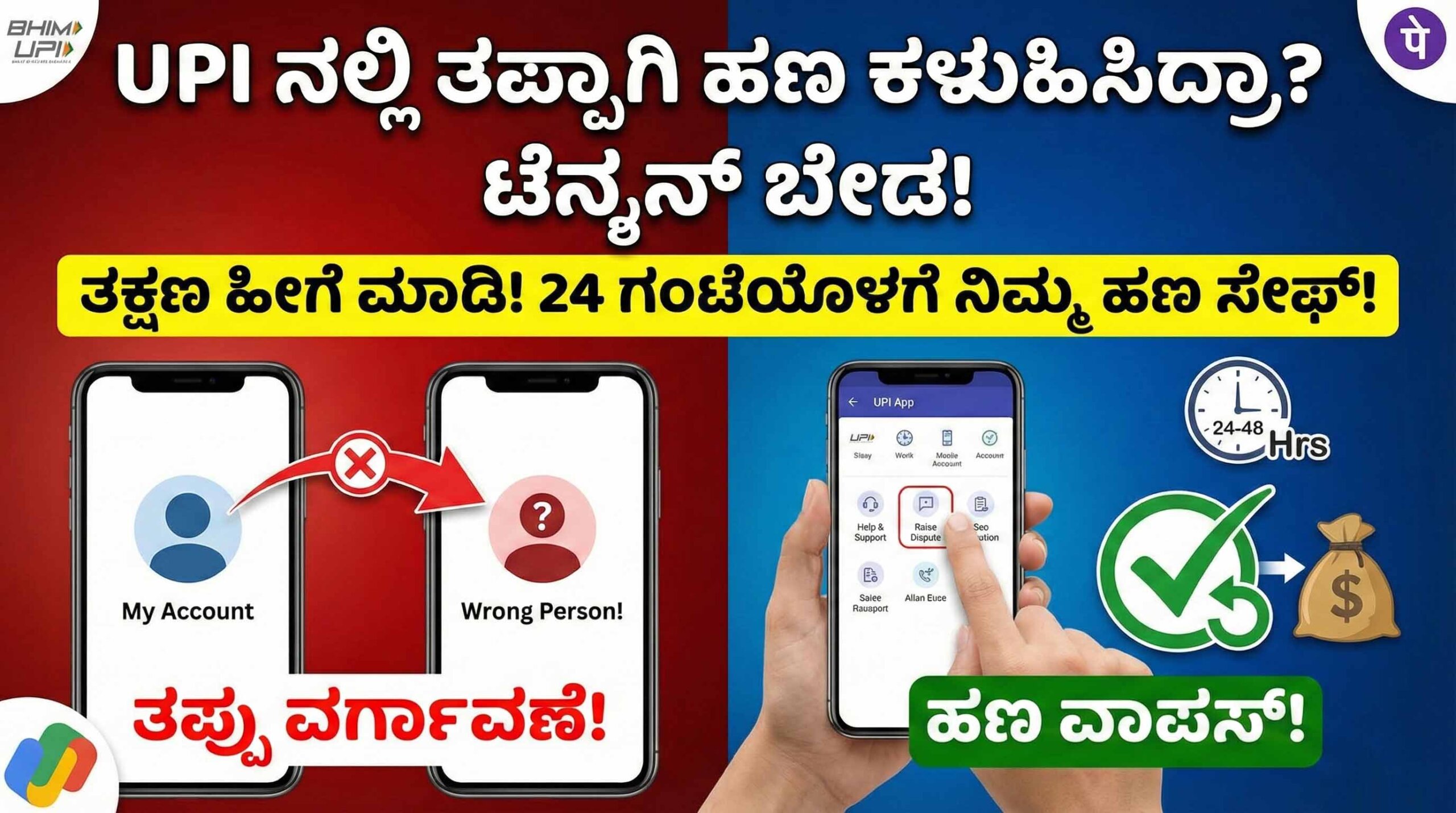 how to get back wrong upi payment kannada 1 scaled
