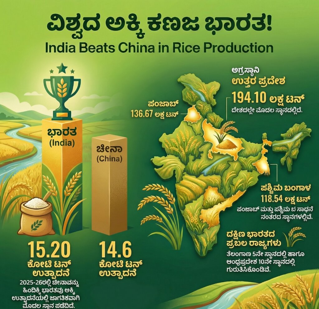 india is top in rice production