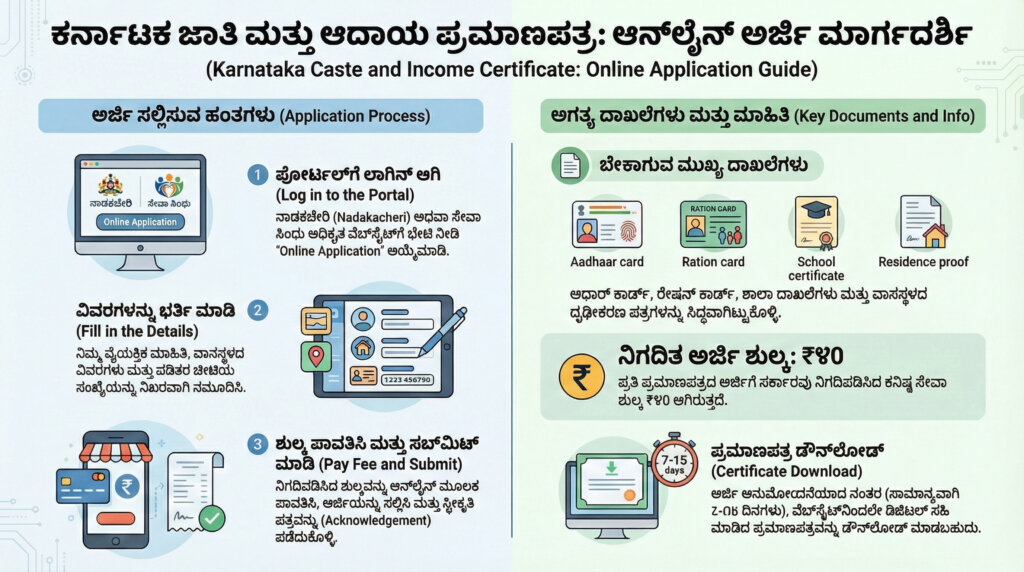 ow to download caste income certificate mobile