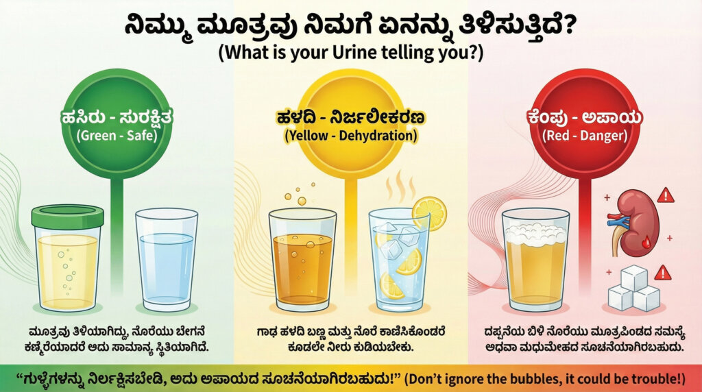 reason for foam in urine kannada