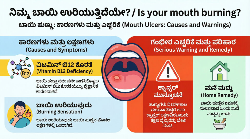 recurring mouth ulcer reasons vitamin deficiency tips