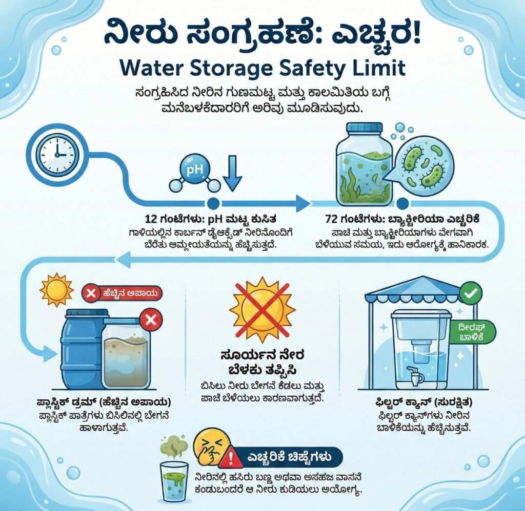 storing water in can