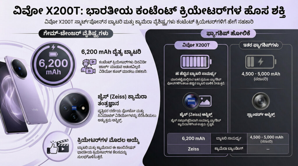 vivo x200t vs x200 fe comparison 2026 kannada