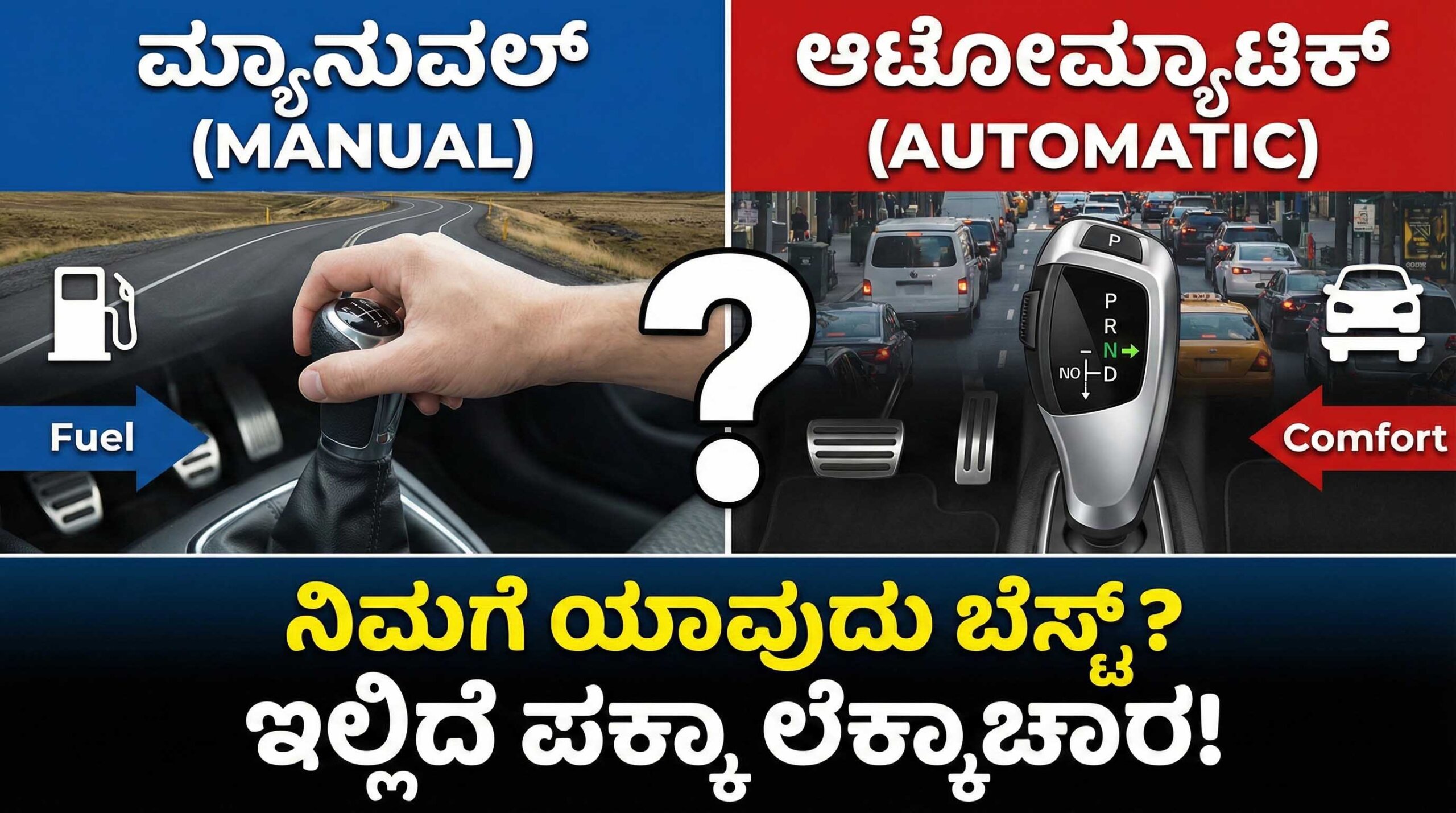 automatic vs manual car comparison kannada scaled