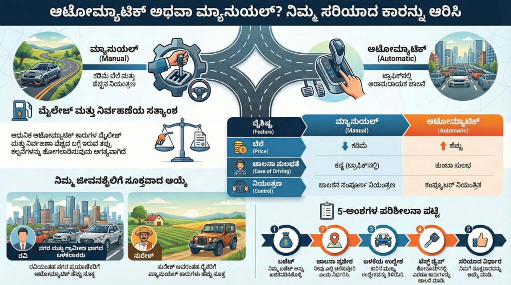 best car for city traffic mileage automatic or manual