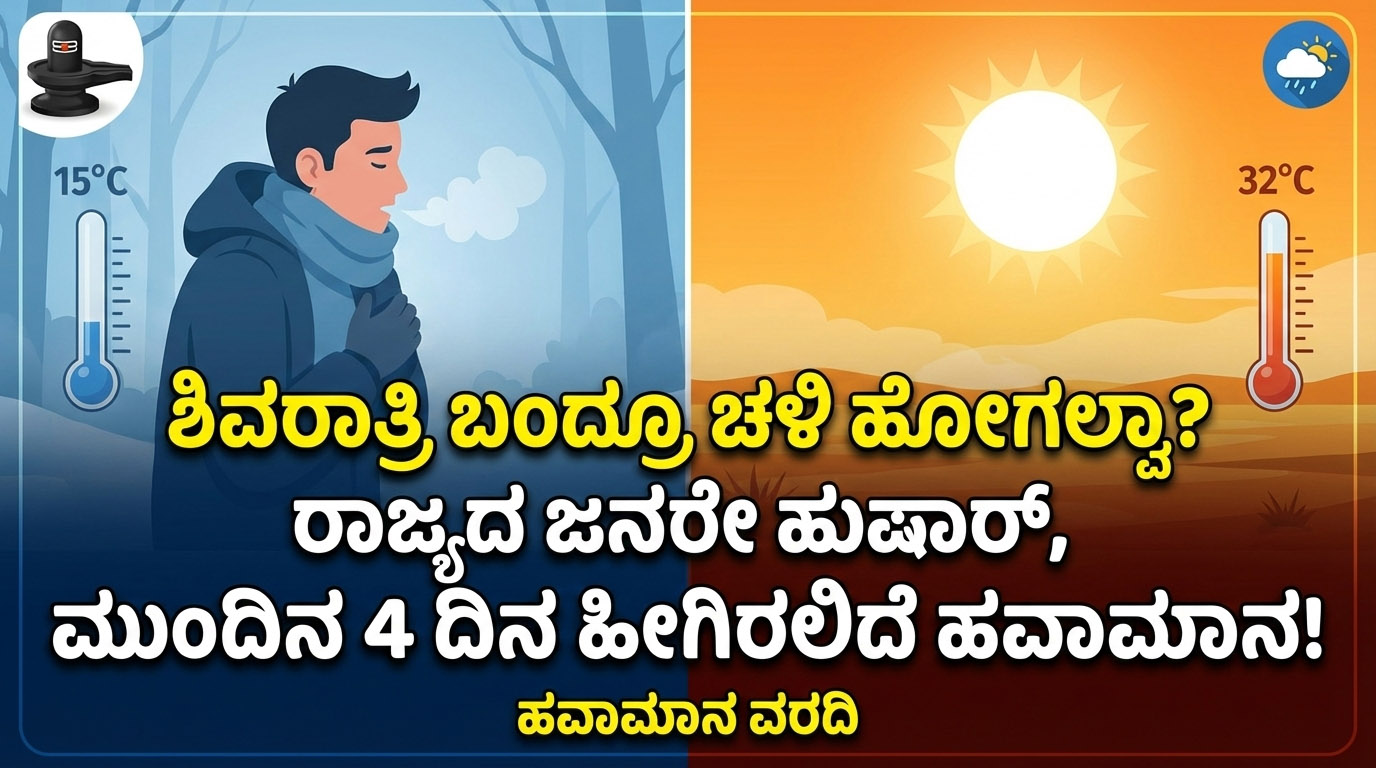 davanagere weather report today cold wave alert february 2026 1