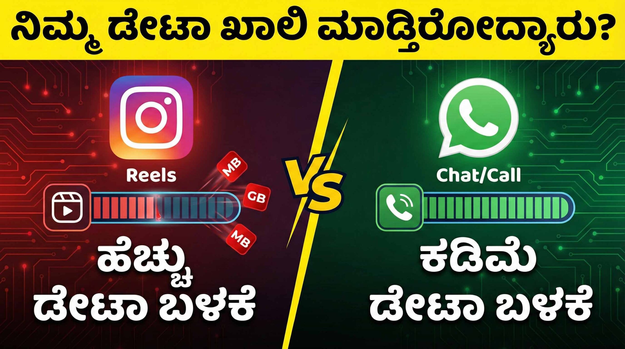instagram vs whatsapp data usage comparison kannada scaled