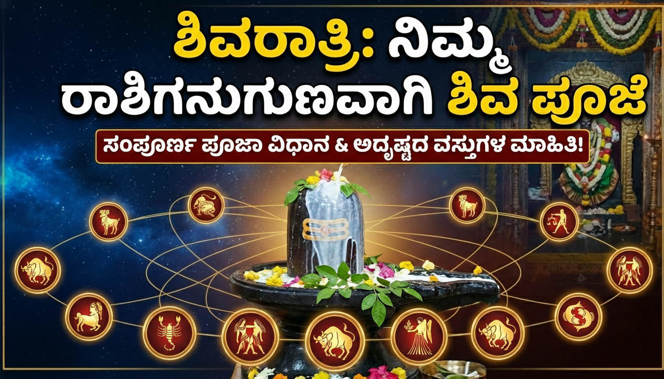 mahashivaratri zodiac wise pooja abhisheka rules 2026 kannada