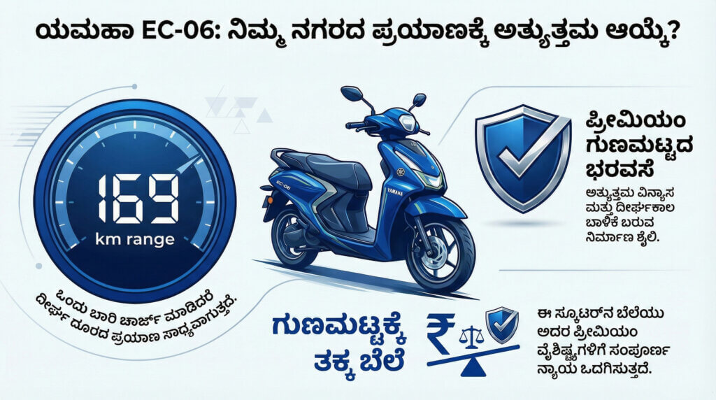 yamaha new electric scooter features price kannada