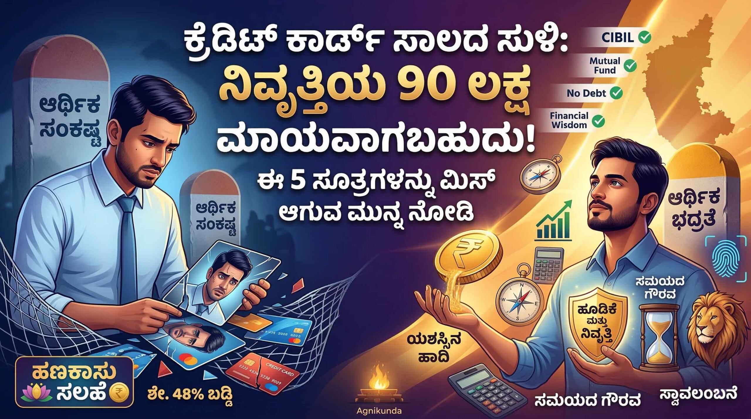 credit card debt trap how 90 lakhs retirement savings can vanish kannada scaled