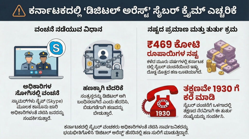 digital arrest fraud kannada news helpline 1930