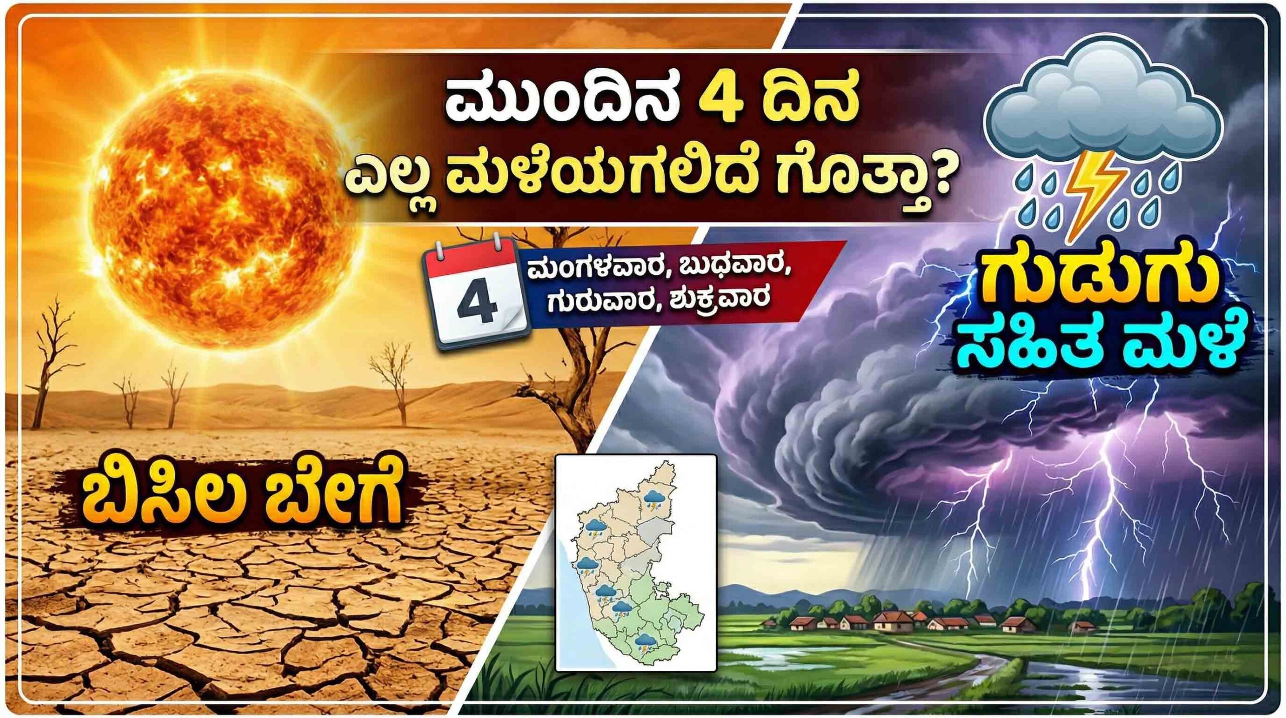 heavy rain thunderstorm alert karnataka andhra border next 4 days scaled