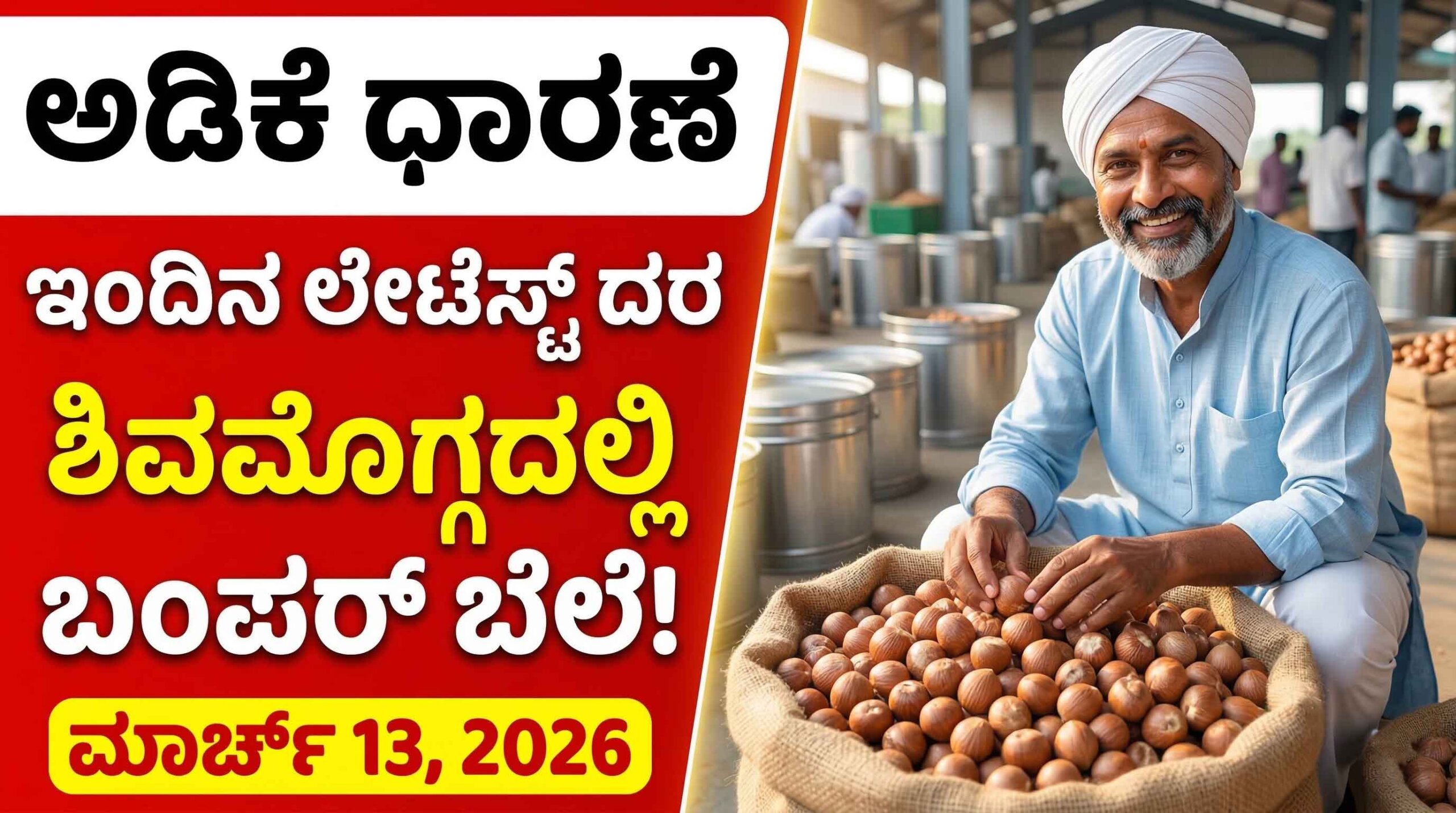 karnataka arecanut market price today 13 march 2026 all markets list scaled