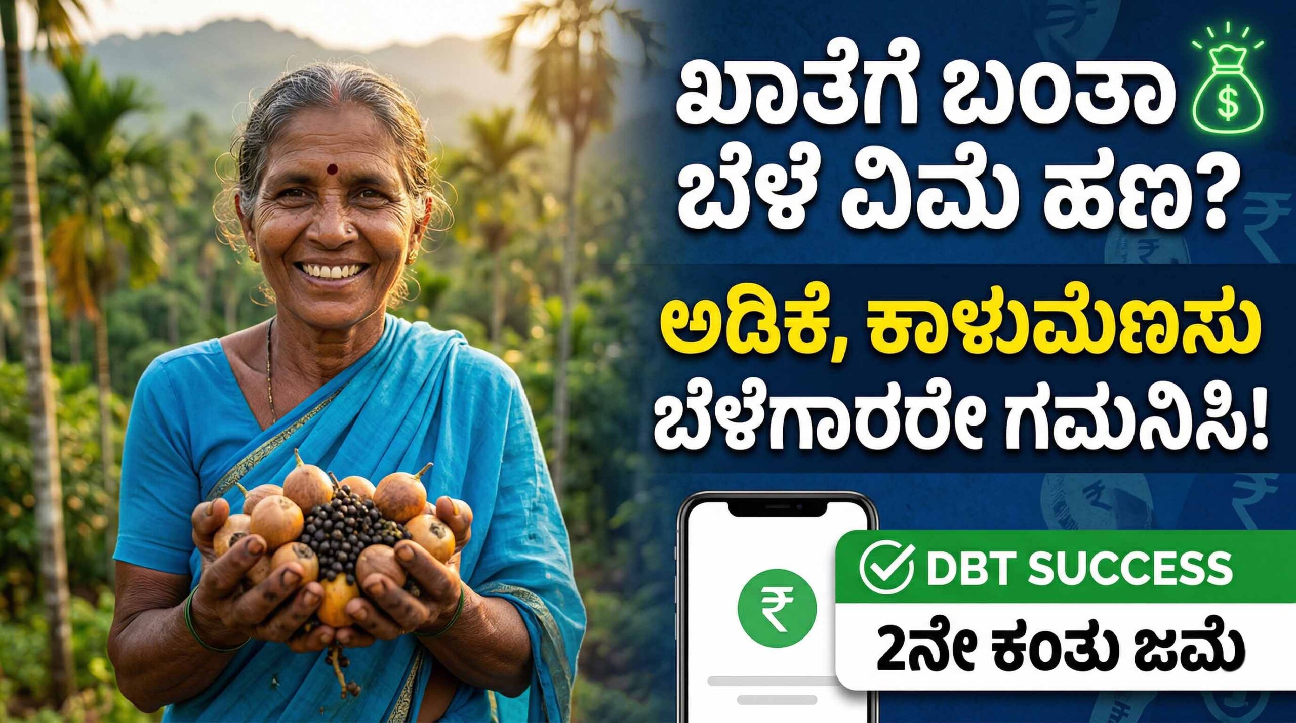 uttara kannada areca pepper crop insurance second installment 2026 scaled