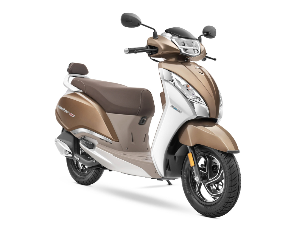 TVS Jupiter 125 Ivory Brown front