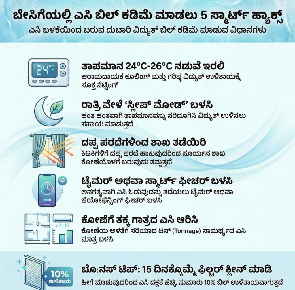 power bill saving tips from AC