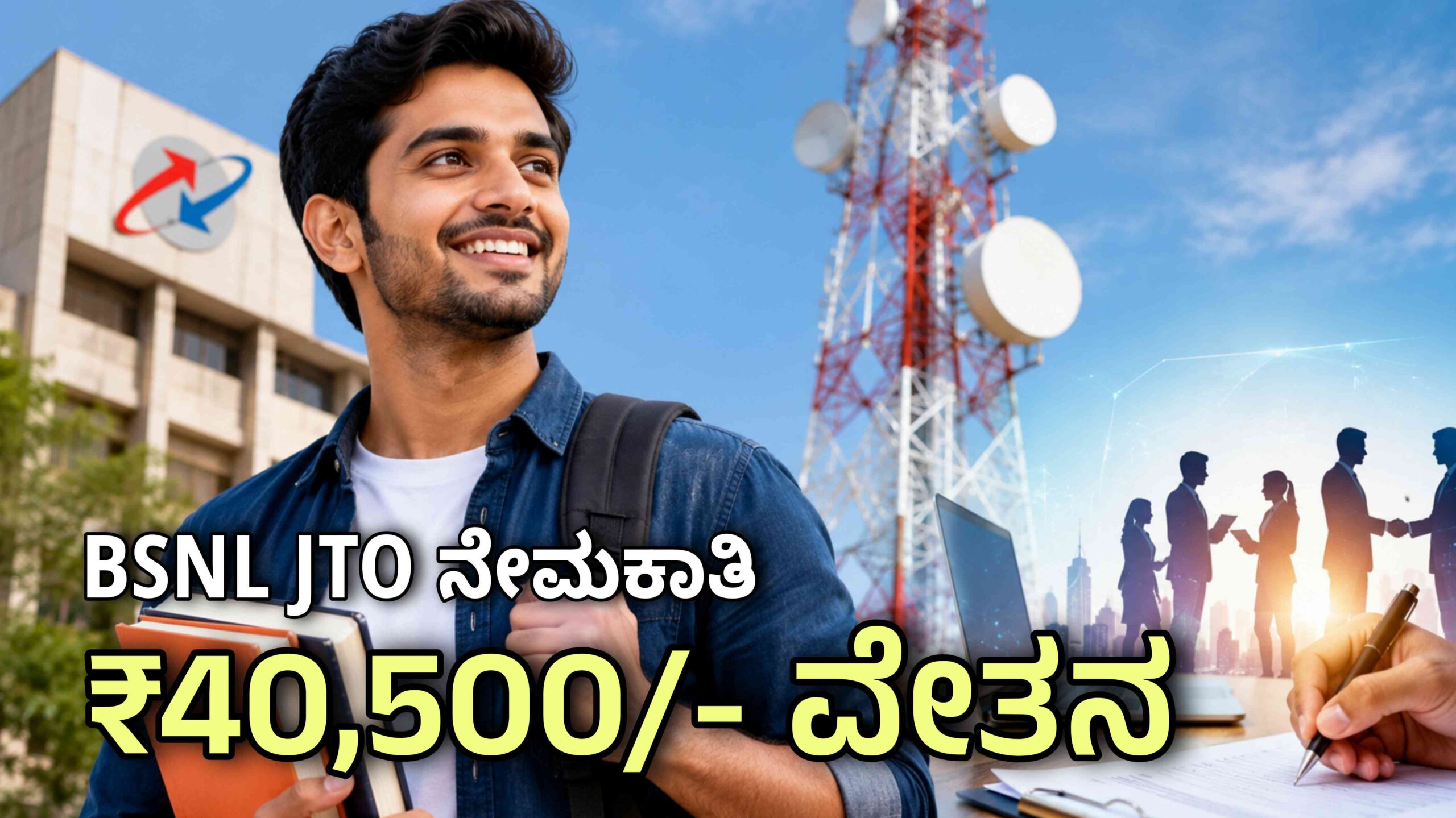 BSNL JTO recruitemnet apply now scaled