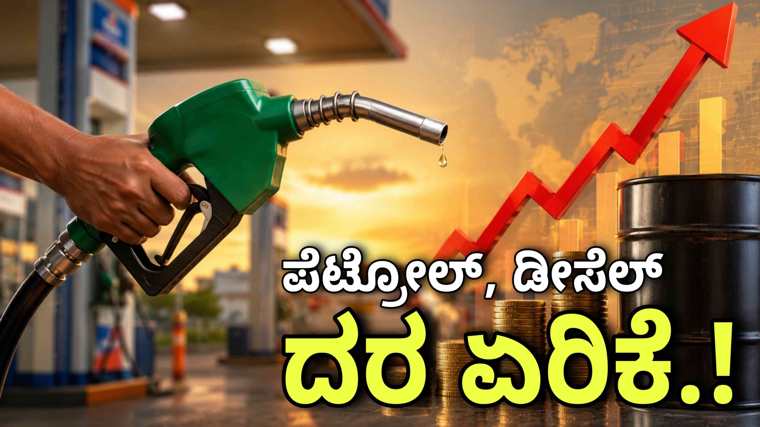 PETROL DIESEL PRICE HIKE BANGALORE ಪೆಟ್ರೋಲ್ ಡೀಸೆಲ್ ಬೆಲೆ ಏರಿಕೆ scaled