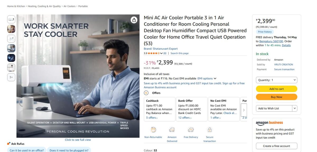 mini ac for home