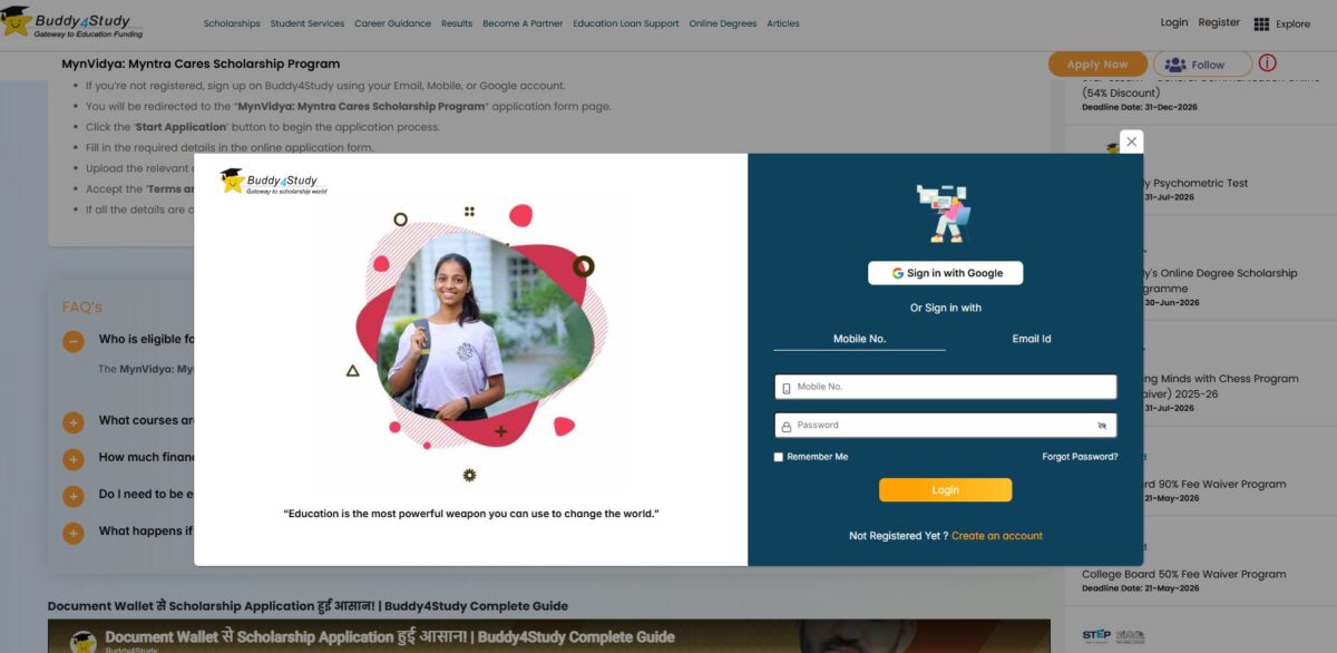 myntra scholarship 2026 1