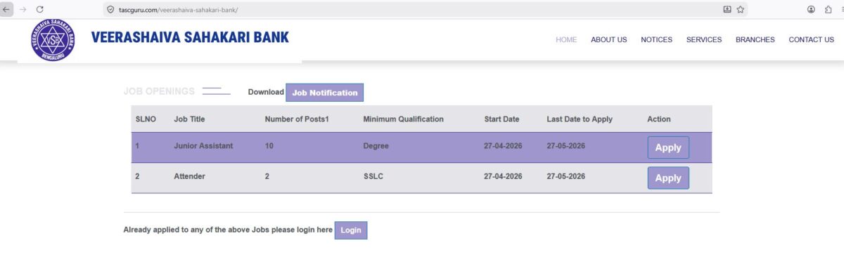 veerashaiva sahakari bank apply now step 1 1