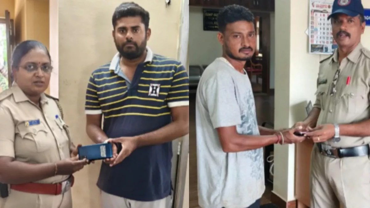 davanagere police handovering mobiles